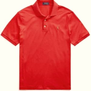 RALPH LAUREN Large Red Classic Polo Shirt - NWT